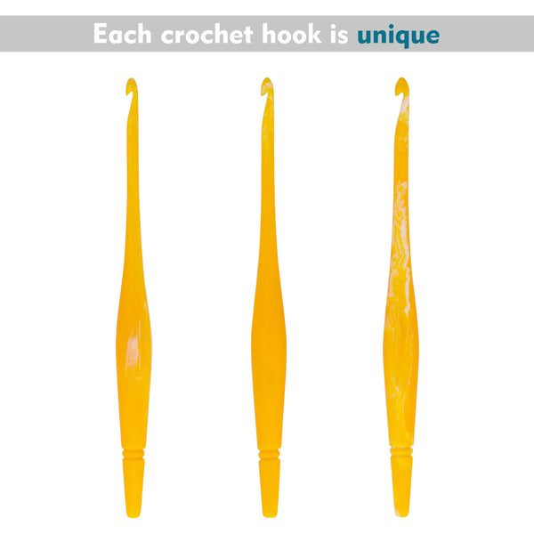 Ommi Ergonomic Handle Crochet Hooks | Handcrafted 7’’ Crochet Hook | Knitting Needle, Craft Yarn Weave | Best Gift!