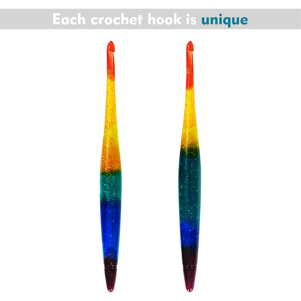 Ommi Ergonomic Handle Crochet Hooks | Handcrafted 6.7’’ Crochet Hook | Knitting Needle, Craft Yarn Weave | Best Gift!