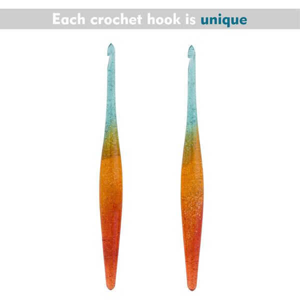 Ommi Ergonomic Handle Crochet Hooks | Handcrafted 6.7’’ Crochet Hook | Knitting Needle, Craft Yarn Weave | Best Gift!